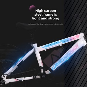 Bicicleta de Montaña para Niños y Niñas de 7 a 15 Años, Cuadro de Acero con Alto Contenido de Carbono, Frenos de Disco Dobles, Bicicleta Segura para Estudiantes - Product Image 3