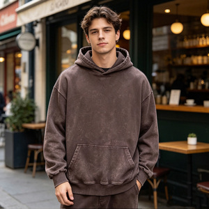 เสื้อฮู้ดดี้โอเวอร์ไซส์ผ้าคอตตอนหนานุ่มสำหรับขายส่งจากโรงงาน - Product Image 4