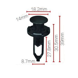 Auto Fastener <b>Clip</b> 20mm Plastic Body Push Pin <b>Bumper</b> Door Trim Panel Fastener General Purpose Type 005 - Product Image 3