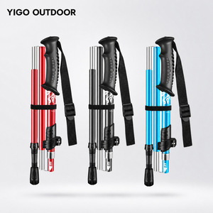 Bâton de trekking YIGO ultraléger en alliage d'aluminium, 5 sections, antidérapant, pour la randonnée et l'escalade en plein air - Product Image 2