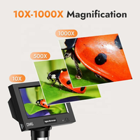 4.3 Inch LCD Screen 50X-1000X Digital Microscope for Smart Phone Repairing Error Coin Soldering PC View USB Microscope Stereo