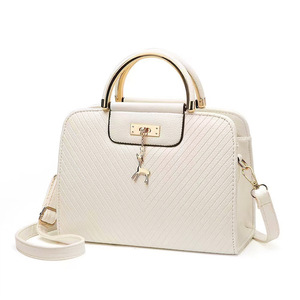 Women's <b>Square</b> Pu Handbag With Deer Charm Fashionable Everyday Bag Spring 2024 - Product Image 5