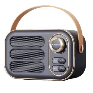 Hot Selling drahtloser tragbarer Mini-Retro-Bluetooth-Lautsprecher mit UKW-Radio