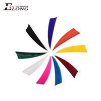 Plumes de dindon Elong Outdoor 3/4/5 pouces pour le plumeage d'arrows, accessoires pour flèches, plumes de couleur unie à coupe bouclée