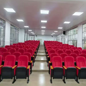 Luxe Theater En Hotel Stapelbare Opvouwbare Stof Stoelen Modern Design Aanpasbare Comfortabele Metalen Poten Groothandel Verkrijgbaar - Product Image 6