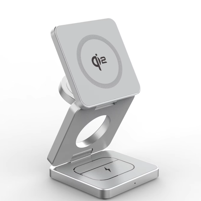 3-in-115W Magnetic Wireless Charging Station Foldable Stand Holder for iPhone 15 16 17 Multi-Functional Mobile Phone Charger