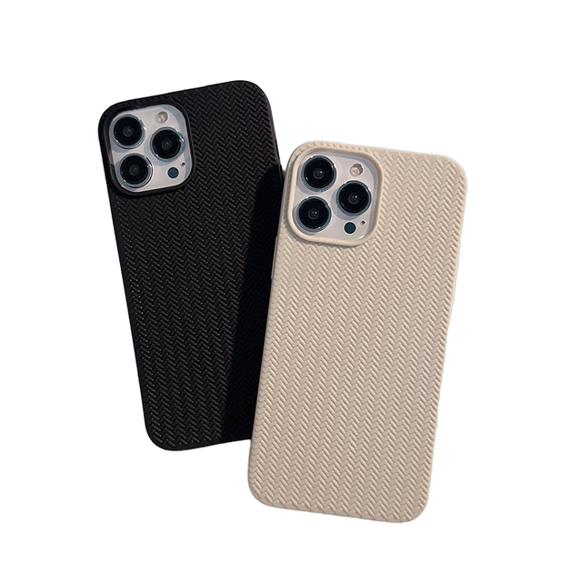 AilesTecca Retro Winter Woven Pattern Soft Protective Shockproof Mobile Phone Accessories Cover Case for iPhone 14 15 16 Pro Max