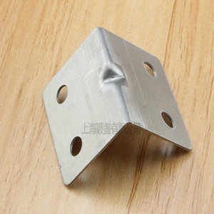 Soporte de esquina delgado de 4 orificios de acero inoxidable 28x28x35mm, 1mm de grosor, para conectores de soporte de estantes de muebles - Product Image 3