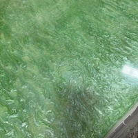 Plaque acrylique imitation marbre vert alabastre
