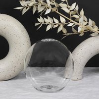 Décoration d'intérieur, décoration de mariage, boule de verre ronde en borosilicate soufflée à la main, petite et transparente, vase à fleurs