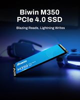 قرص الحالة الصلبة الداخلي الأصلي من BIWIN M350 بسعة 1 تيرابايت، من نوع M.2 PCIe 4.0 x4 NVMe 1.4، سرعة قراءة 5200 ميجابايت/ثانية، سرعة كتابة 4800 ميجابايت/ثانية، تقنية QLC NAND 2280.