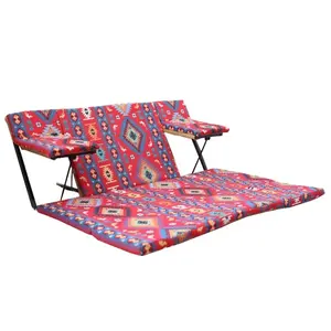 आउटडोर इनडोर फोल्डिंग गेमिंग आर्बरिक सॉस बैक सपोर्ट के साथ सीट सोफे ग्राउंड मैट - Product Image 1