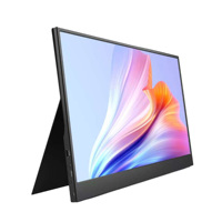 Écrans portables de jeu 15,6 pouces IPS 1080P avec deux ports Type C, écran étendu pour ordinateur portable