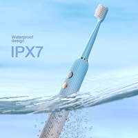 Brosse à dents électrique sonique rechargeable automatique à 5 modes, étanche IPX7, poils doux de haute qualité, pour adultes