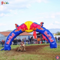 Outdoor Maßgefertigter Rennsport Aufblasbarer Torbogen Wasserdichter Werbe-Luftbogen Start-Ziel-Linie Event-Promotion Ausstellung MOQ 1