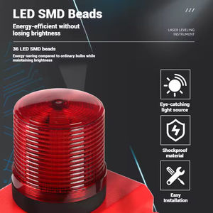 Alarme sonore et lumineuse industrielle avec voix personnalisée, connexion USB, sécurité incendie domestique, installation facile, matériaux sur mesure - Product Image 3