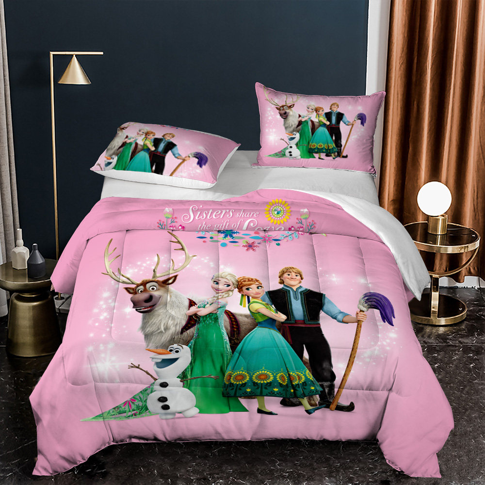 Очень мягкое и теплое одеяло с 3d-цифровым принтом, одеяло для кондиционирования воздуха, мультяшный дизайн со льдом и снегом, одеяло с перьями может быть изготовлено на заказ