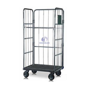 Entrepôt en acier pliable cage de stockage/conteneur à roulettes - Product Image 2