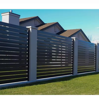 Panneau de clôture en aluminium à espacement serré des piquets, 3 mètres de haut, thermolaqué, étanche, pour la confidentialité et la sécurité, style cour et ranch, très populaire