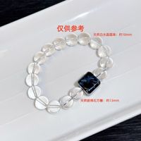 Pierre naturelle pure, pièce sculptée carrée en forme de sucre, perle en pierre de feu bleue, pendentif fait main, accessoire de bracelet DIY