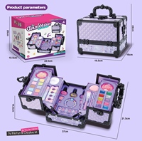 Coffret de Maquillage Lavable pour Enfants : Jouet de Simulation de Coiffure et de Maquillage pour Filles, Kit de Beauté et de Mode pour Enfants