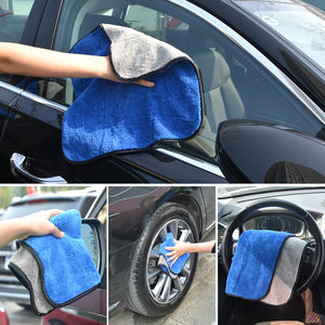 जीएसएम 720 कम कीमत 16x16 दोहरी परत सुपरड्री कार तौलिया लंबे ढेर माइक्रोफाइबर तौलिया कार त्वरित धोने वाले कपड़े - Product Image 6