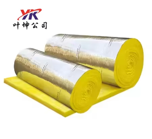 Pour Yekun feuille d'aluminium doublée en fibre de verre couverture isolante en laine de verre rouleau fibre laine bois matériel - Product Image 1