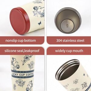 Stainless Steel <b>Mugs</b> Personalized Heated Unique <b>Insulated</b> Stainless Steel Coffee Tumbler Without Handle - Product Image 5
