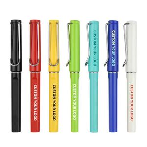 Ensemble de stylos gel personnalisés avec logo, stylo à encre noire 0,5 mm, corps en plastique, pour bureau, école, promotion, éducation, cadeau, stylo-plume - Product Image 1