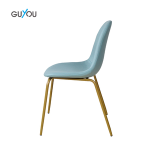 Silla del comedor moderna con patas doradas, muebles de tela de argos de terciopelo cómodos de estilo nórdico para <span class=keywords><strong>el</strong></span> hogar - Product Image 5