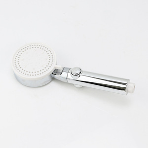 High Pressure <b>Shower</b> Head Round Portable Spray Rain Easy Cleaning Bath Hardware <b>Set</b> - Product Image 3