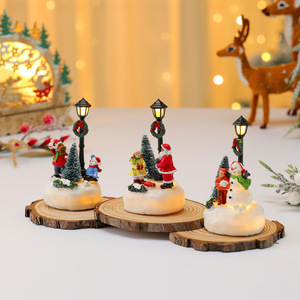 Nuevos Adornos de Resina con Forma de Árbol de <span class=keywords><strong>Navidad</strong></span> Luminoso, Decoración de Farola, Estilo Clásico Musical, para Interiores y Exteriores - Product Image 1