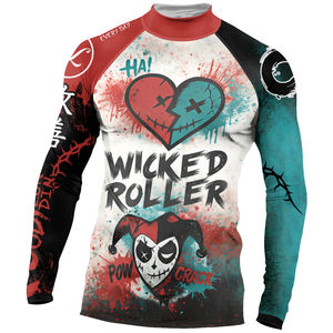 Custom Men's UPF 50+ Long Sleeve Rash Guard Shirt Plus Size Compression Surfing <strong>Swimwear</strong> for MMA BJJ Jiu Jitsu Gym Top - Product Image 2