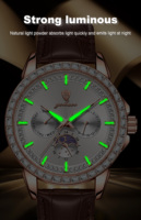 Montre-bracelet de luxe pour homme Gohuos 9813, étanche, bracelet en cuir, montre à quartz originale pour homme, Relojes Para Hombre, Montre Homme