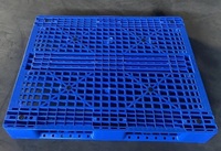 Palette de stockage robuste en plastique, colorée, Euro, simple face, entrée 4 directions, modèle WT 1211-15 pour entrepôt