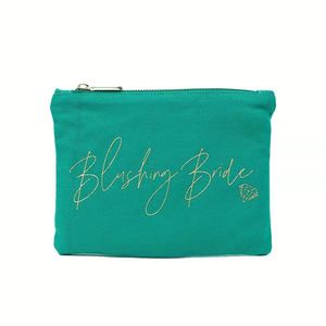 Petite trousse de maquillage en toile de coton avec fermeture éclair, couleur PET personnalisable, pour voyage, sublimation, style féminin, logo inclus - Product Image 6