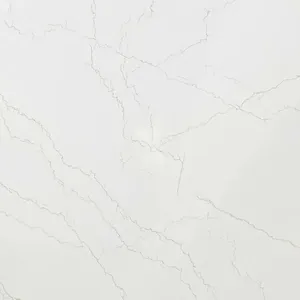 Losas de piedra de cuarzo artificial de nuevo diseño piedra de cuarzo de superficie pulida y cuero pulido sólido para parte superior de tocador