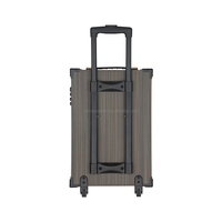 Enceinte karaoké sans fil d'extérieur CSW-12C 12 pouces avec chariot en bois, micro sans fil, boîte à musique HIFI, enceinte DJ pour fêtes avec basses puissantes