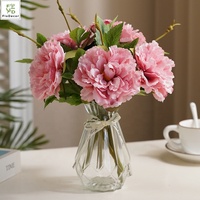 Nouvel Arrivage – Fleurs Artificielles Haut de Gamme en Soie, Petites Pivoines Blanches à Tige Unique, Idéales pour Mariages, Décoration de Maison et Fêtes