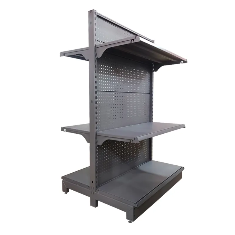 Shelves Supermarket Store wholesale supermarkets Display Super Market Metal Display Rack Case Duty Wood Heavy