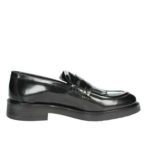 Mocassins pour homme Veni en cuir noir, chaussures formelles à enfiler - Product Image 4