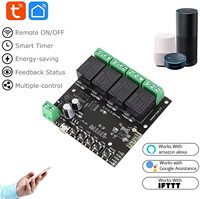 Module de commutateur relais sans fil WiFi à 4 canaux, contrôleur intelligent à contrôle instantané, DC 7-32V, bricolage, télécommande pour porte de Garage