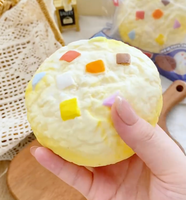 Jouet Squishy Géant Américain en Forme de Biscuit, à Remontée Lente, Réaliste, en Forme de Boulette Vapeur, Anti-Stress, Jouet Sensoriel Fidget, Vente en Gros, Boîte de Présentation