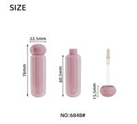Tube de brillant à lèvres d'emballage en plastique de Jinze avec le nouveau conteneur de glaçage de lèvre de conception chic de pointe mince