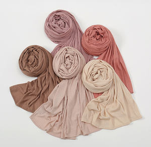 2026年ニットメッシュストライプスカーフ伸縮性のあるソフトスカーフムスリムヒジャブストレッチジャージーヒジャブ伸縮性ヒジャブ - Product Image 3