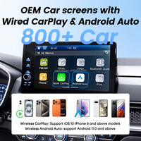 Adaptador Inalámbrico Universal Portátil Carplay Android Auto USB, Dongle Multimedia para Auto, Plug and Play, Carlinkit Mini Ultra Connect Smart