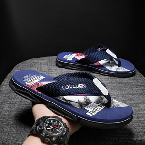 รองเท้าแตะผู้ชาย Louluen สำหรับฤดูร้อน พื้นรองเท้า EVA กันลื่น รองเท้าแตะชายหาดแบบเปิดนิ้วเท้า ซับในแบบตาข่าย - Product Image 3