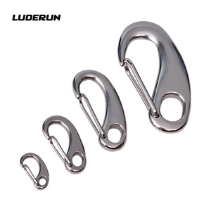 Stainless Steel Spring <b>Hook</b> <b>Boat</b> Fitting Marine Hardware Keychain Ring Accessory - Product Image 4