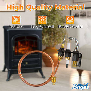 Queimador Piloto com Sensor de Chama, Queimador Piloto a Gás com Eletrodo, Ignitor de Superfície Quente, Eletrodo de Ignição, Acendedor Piezoelétrico, Conjunto de Queimador Piloto - Product Image 5