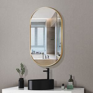 Fabbrica su misura di vendita calda decorazione di moda di alta qualità pista cerchio incorniciato <span class=keywords><strong>specchi</strong></span> spogliatoio specchio piano soggiorno camera da letto - Product Image 2